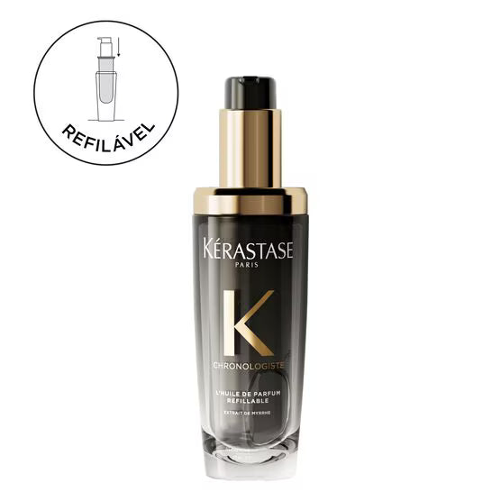 ÓLEO CAPILAR KÉRASTASE CHRONOLOGISTE L'HUILE DE PARFUM REVITALIZADOR REFILÁVEL - 75 ML